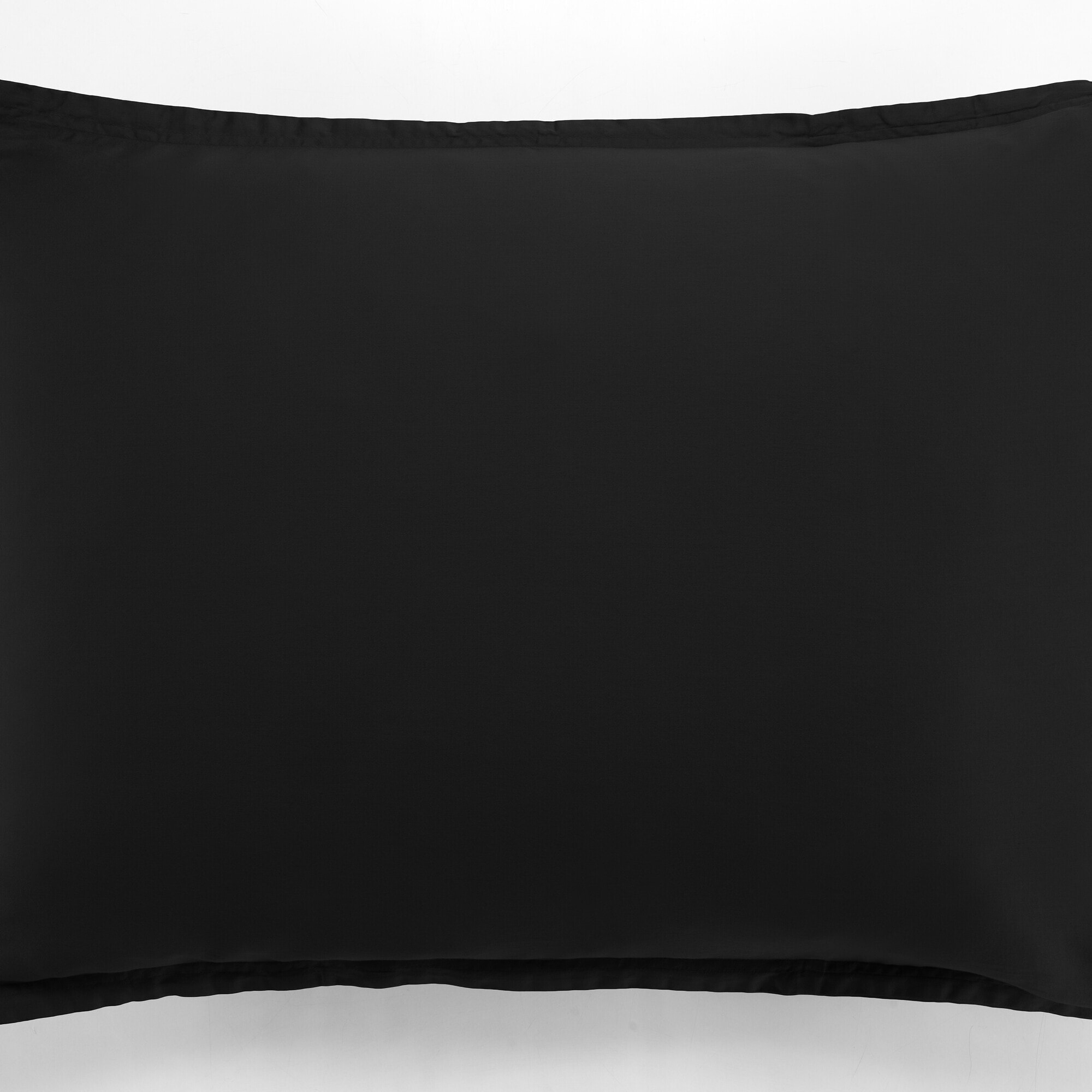 Paire de Taies D'oreiller 1pcs 100% Satin De Coton 105 Fils Noir