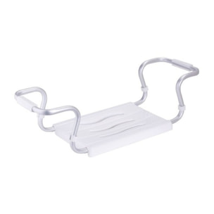 Grand siège de baignoire extensible 55-65cm Blanc - Max 120kg MSV