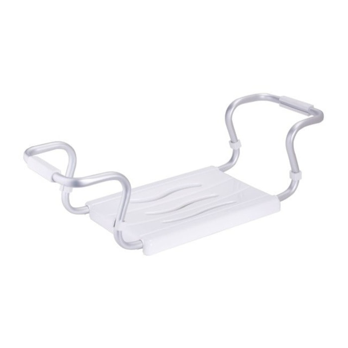 Grand siège de baignoire extensible 50-70cm Blanc - Max 120kg MSV