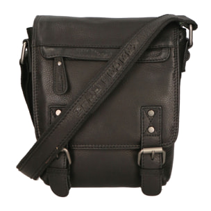 Borsa a Tracolla da Uomo in Vera Pelle fashion 23x17x5 cm