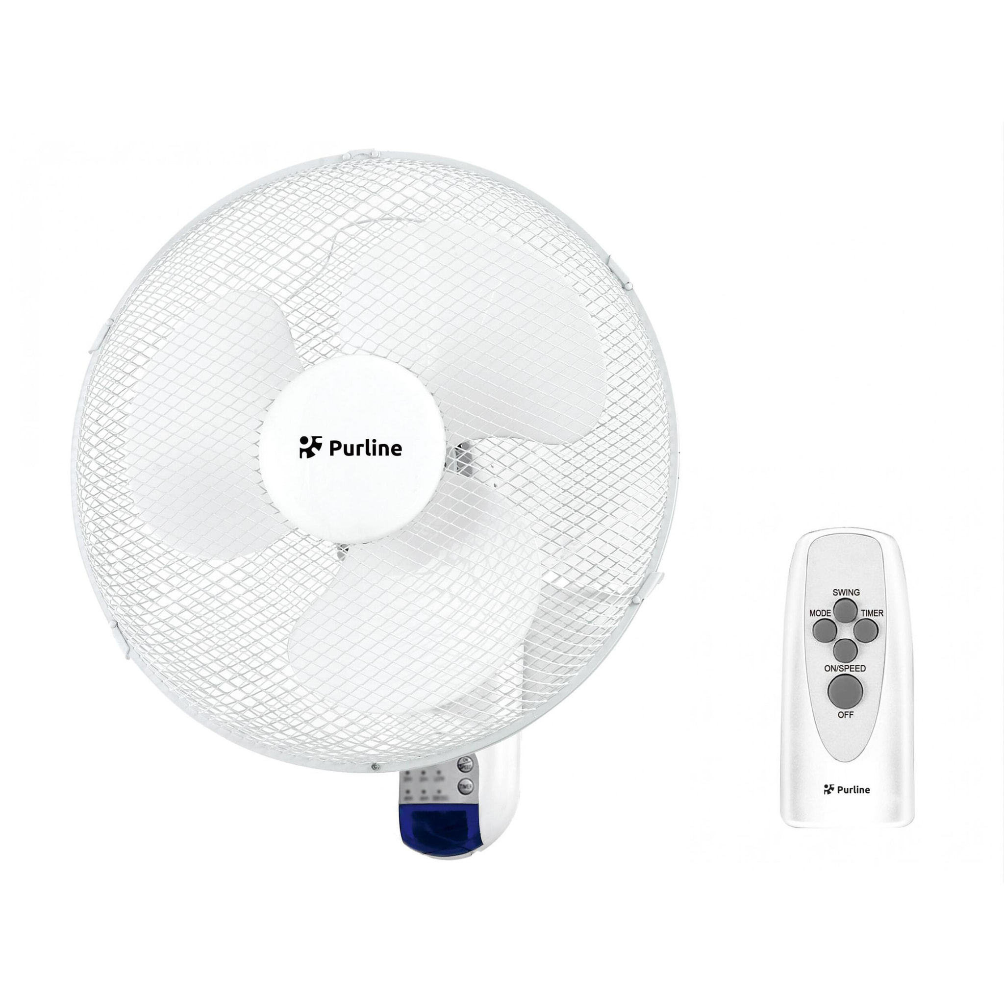 Ventilador de pared digital con mando VENTY ARGENTUM PURLINE