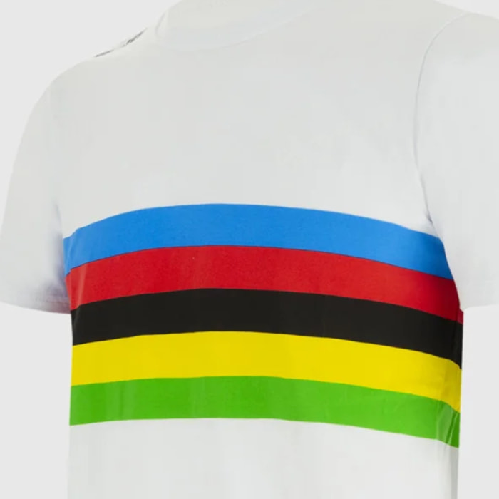 Uci World Champion Rainbow Stripes Kid's Jersey - Print - Nessun Colore
