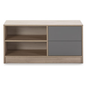 Mueble tv panama 100 cm 2c2h sahara/gris