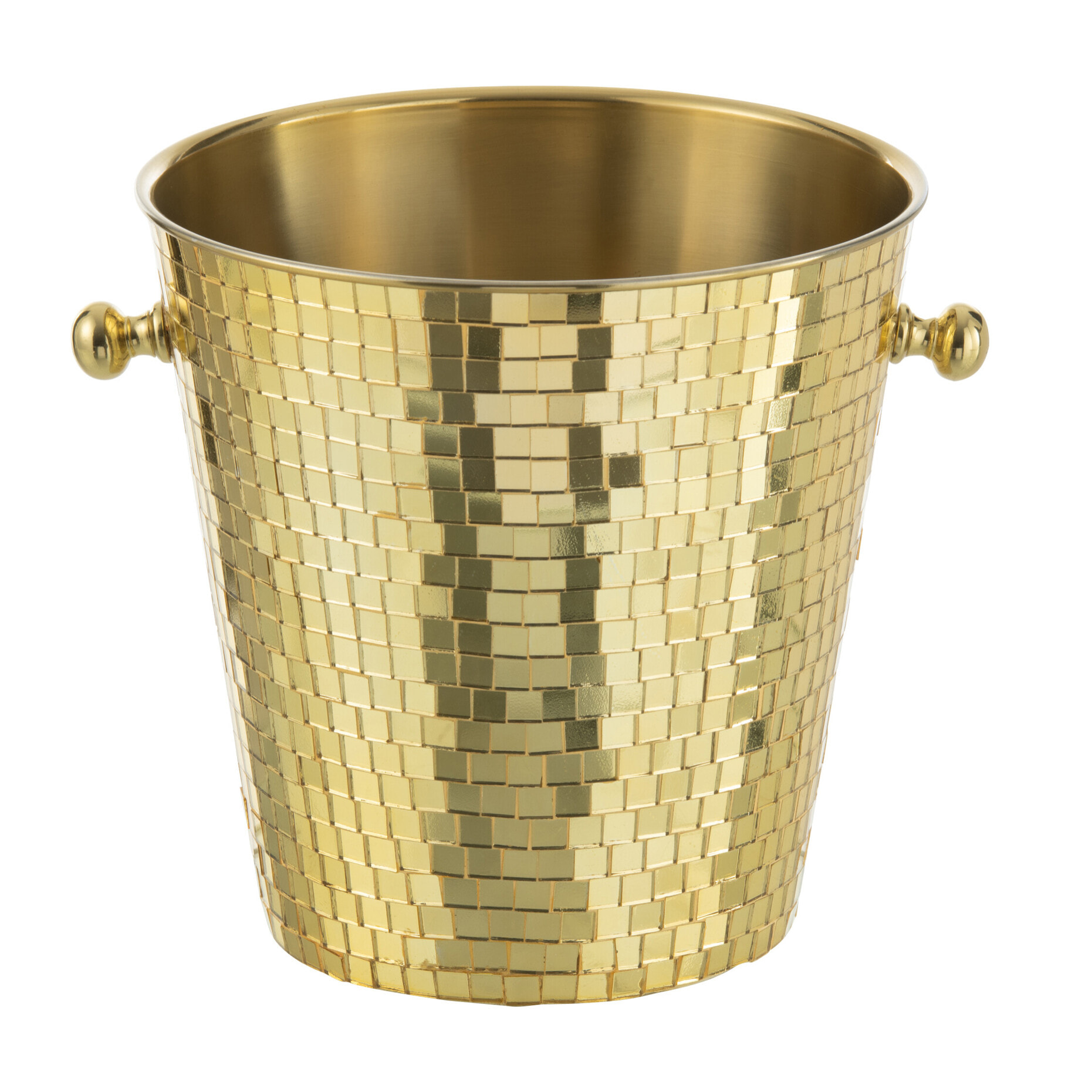 J-Line seau à glace - acier - or