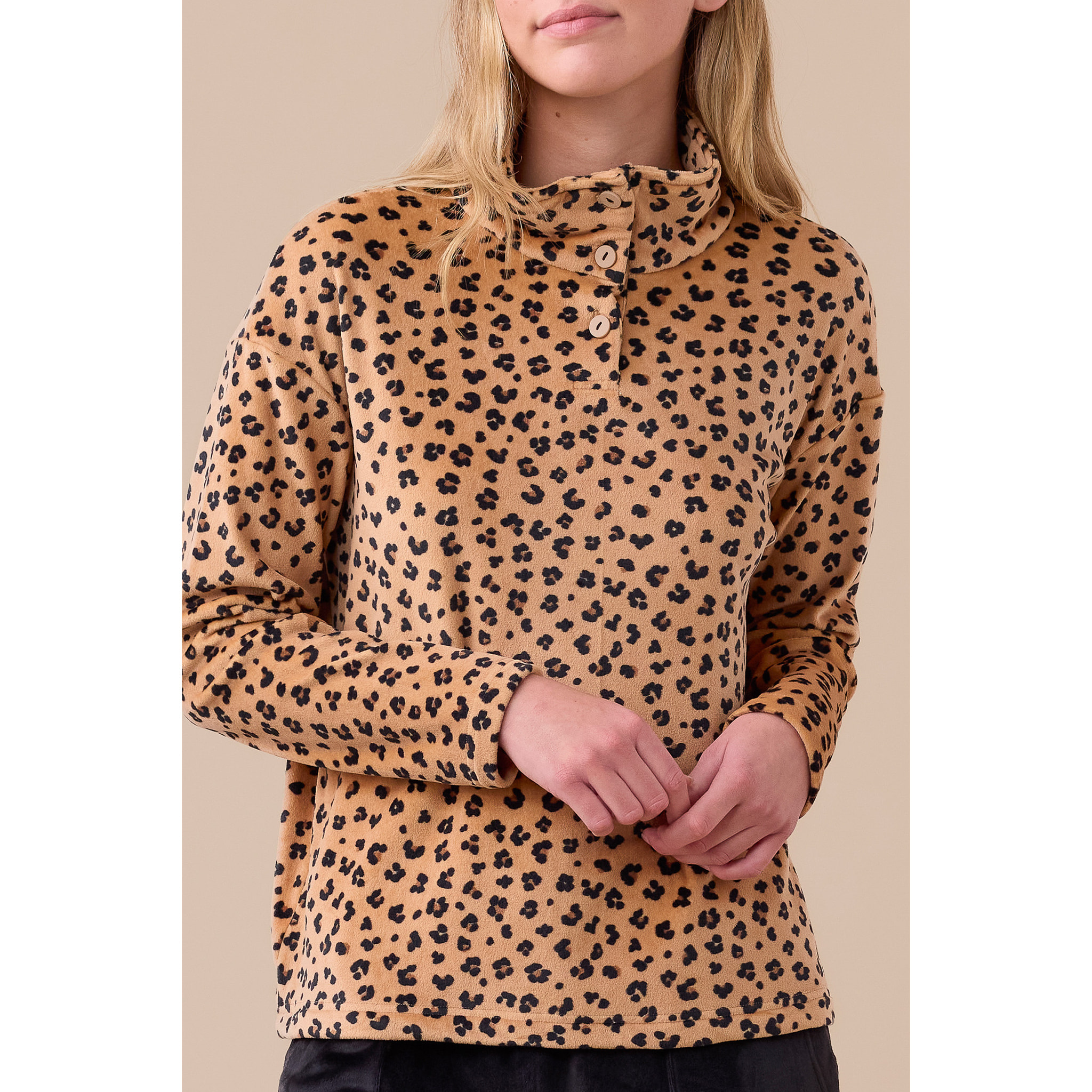 Completo donna ciniglia felpata - soft touch articolo maculato. Noidinotte