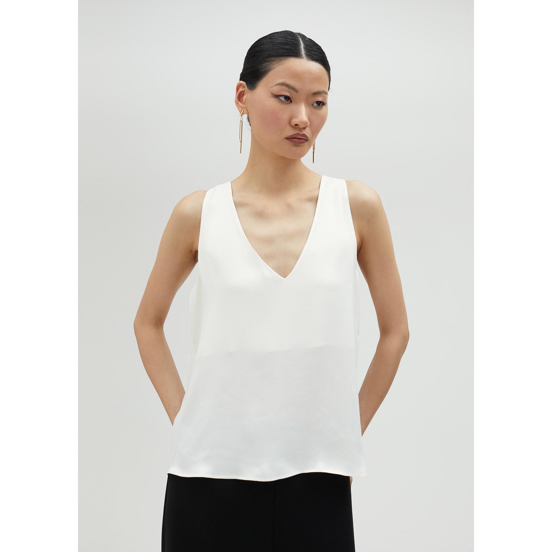 Top basic con spalline