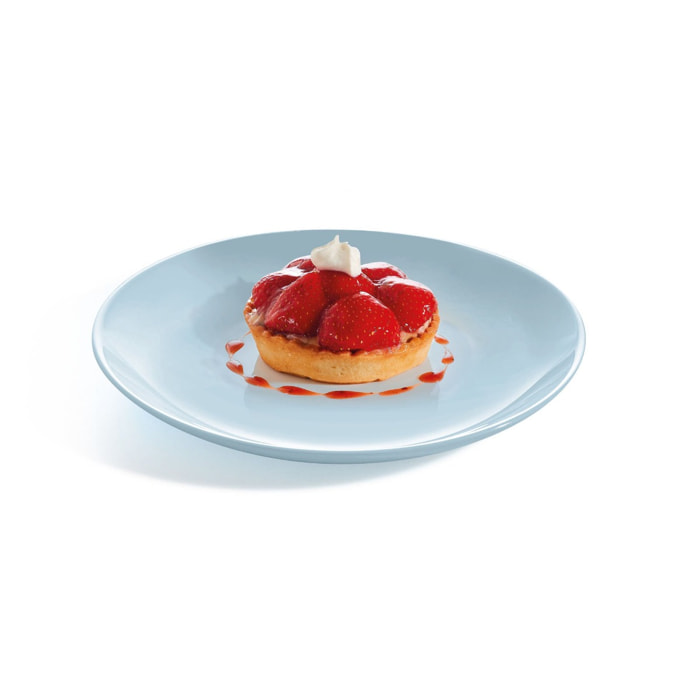 4 assiettes à dessert 19cm Diwali Paradise Blue - Luminarc