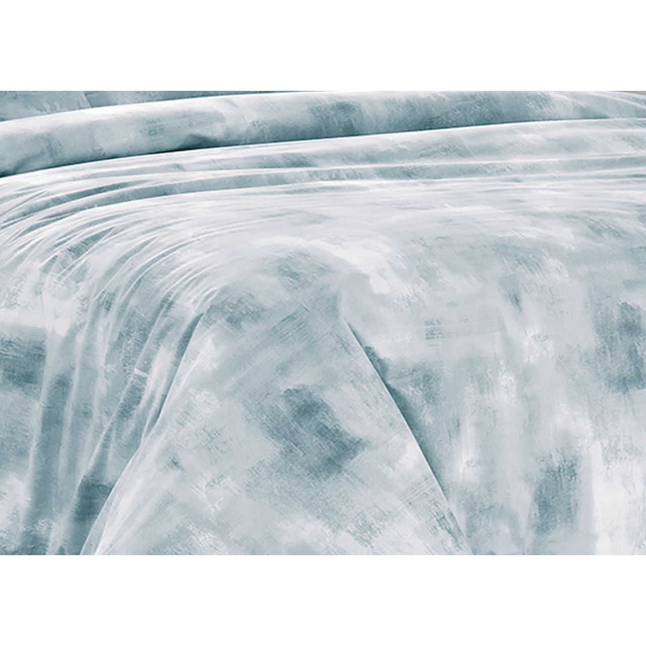 Copripiumino 100% Cotone Disegno Nebula Azzurro