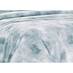 Copripiumino 100% Cotone Disegno Nebula Azzurro
