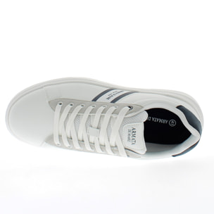 Armata di Mare Scarpe Uomo Court Sneakers Stringate con Soletta Rimovibile in Memory Foam AMU 1D931 Off White