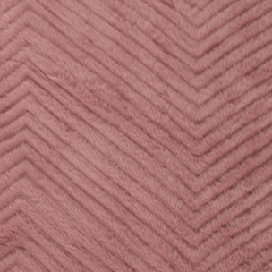 Plaid - HOME DECO FACTORY - Imitation Fourrure - Rose