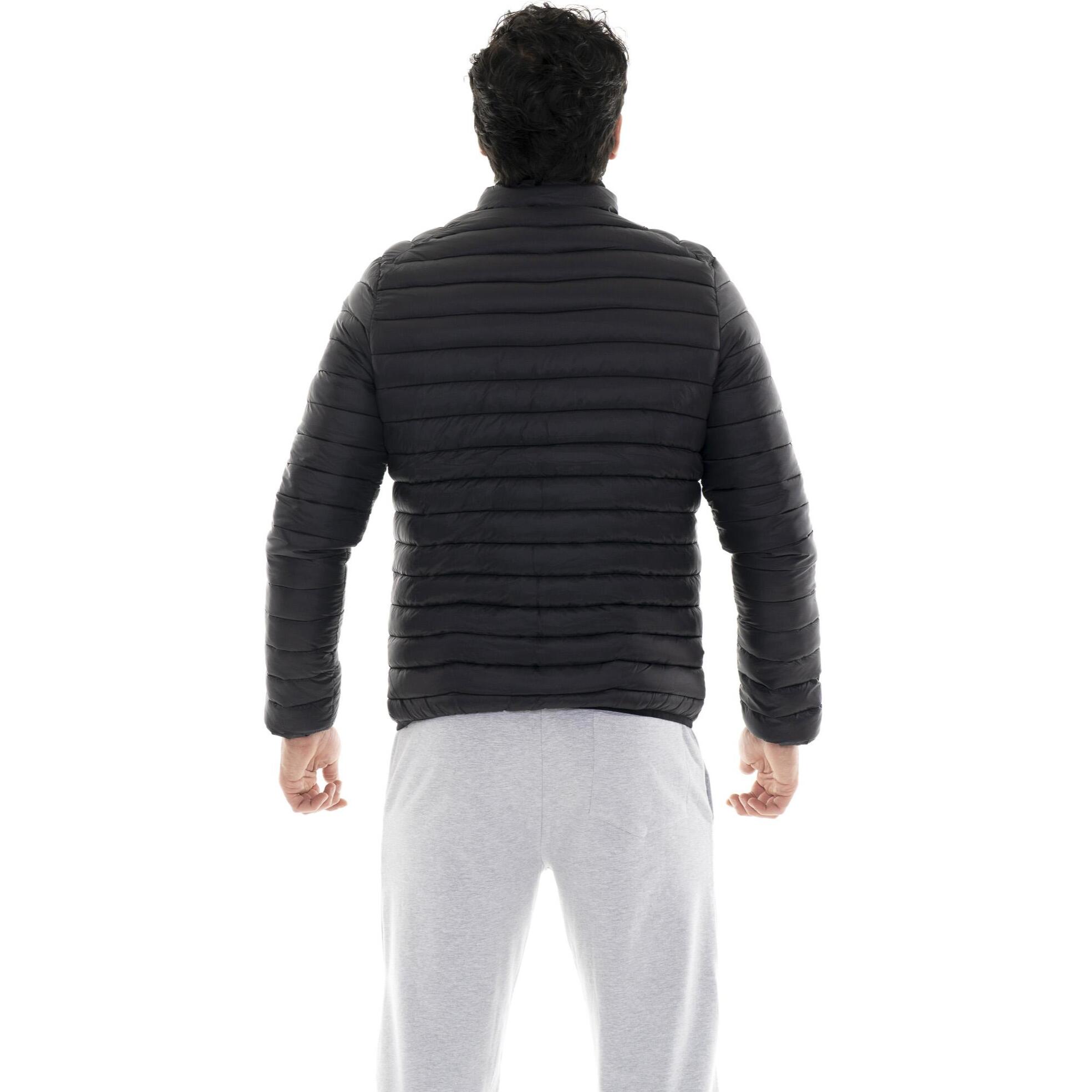 Piumino invernale da uomo con zip e cappuccio "Basic"
