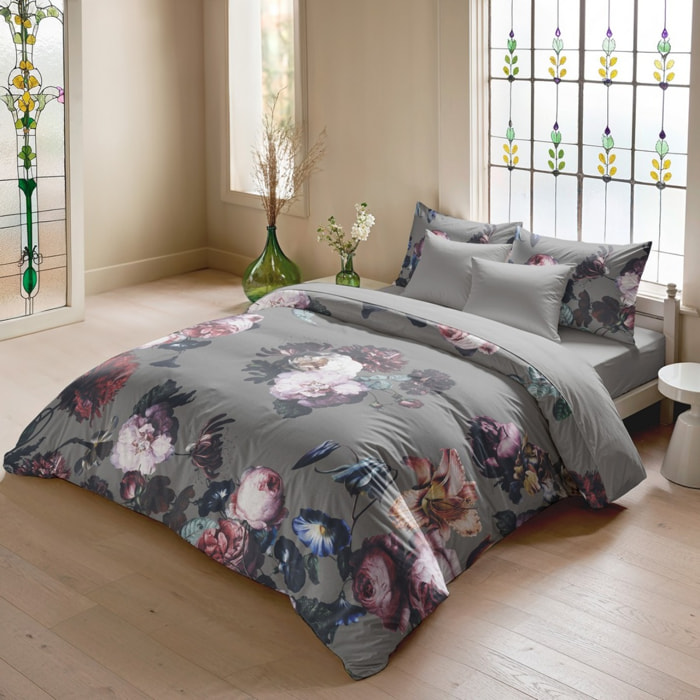 Housse de couette mao gris