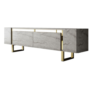 Meuble TV en bois "Yildiz" - 180 x 30 x 50 cm - TravertinOr