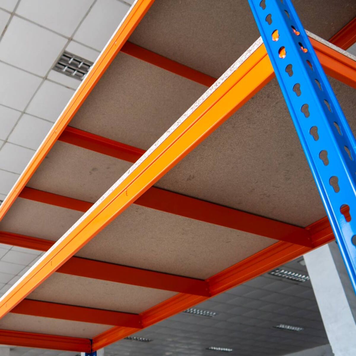 Scaffale in metallo 4 ripiani 180x180x45cm alto carico