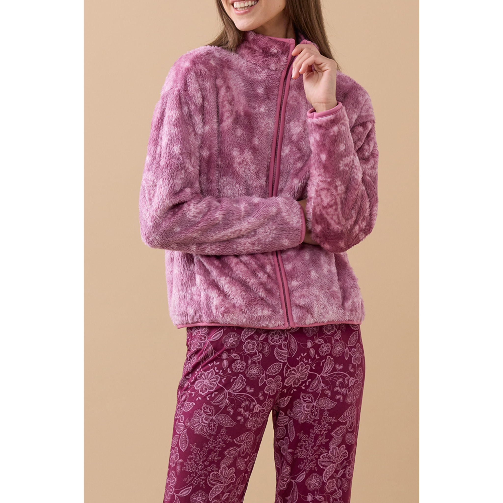 Giacca donna eco pelliccia articolo cachemire. Noidinotte