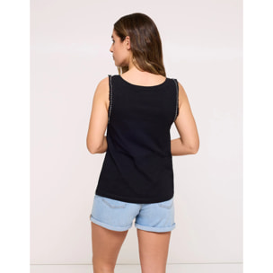 Camiseta Tirantes Negro - Zebralan