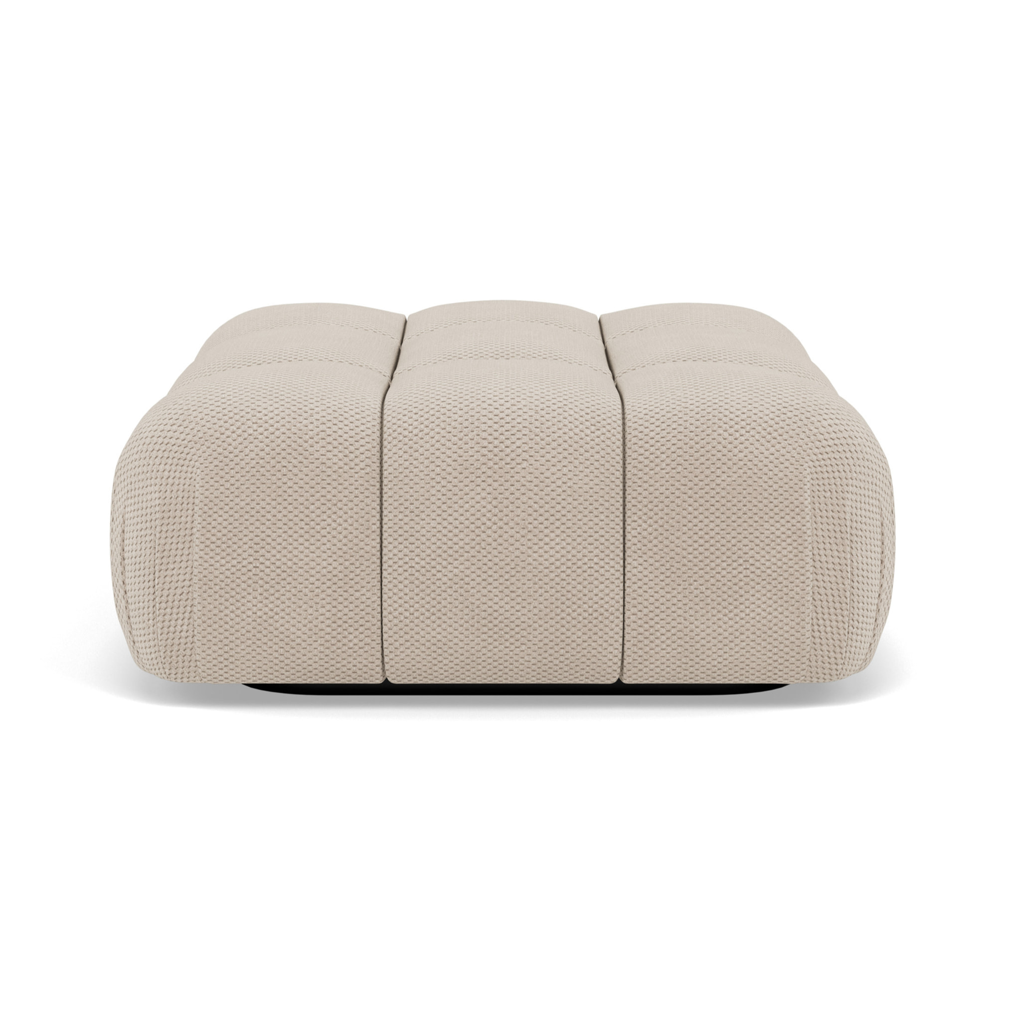 Ruby - pouf en velours texturé - Beige