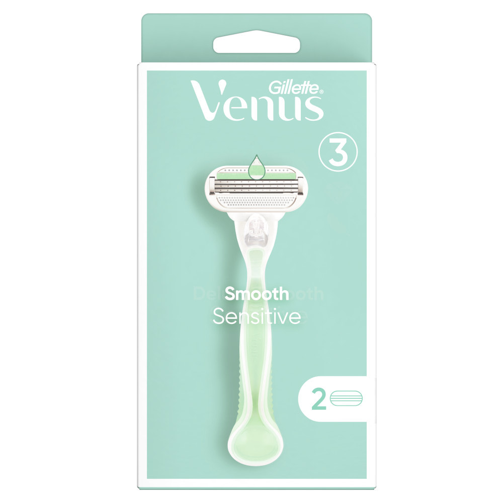 Rasoir Venus Deluxe Smooth Sensitive - 2 lames