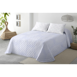 COLCHA SUAVE REVERSIBLE DN NAHIA CIELO