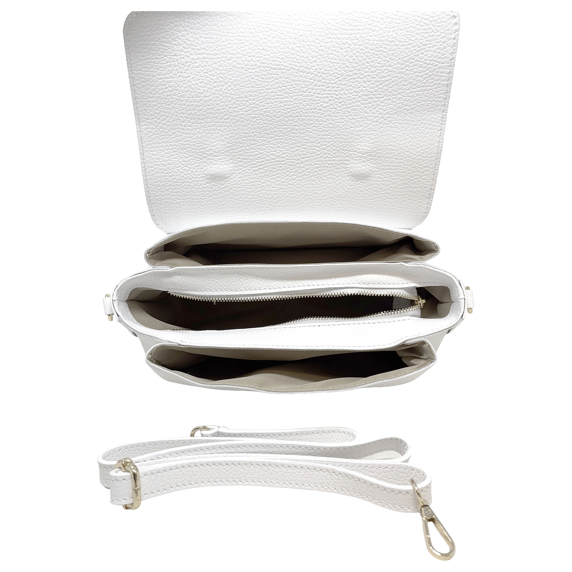 Borsa a Mano Elegante in Vera Pelle Made in Italy