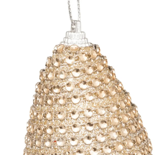 SDN PLF GOUTTE STRASS OR 12CM