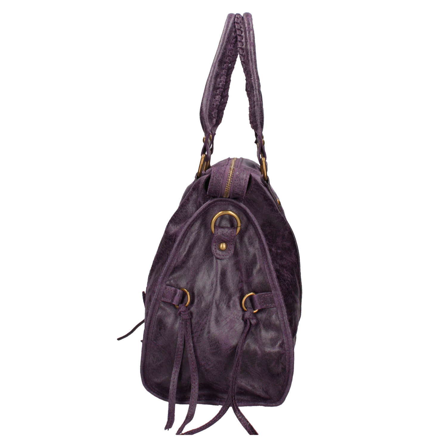 Borsa a spalla da donna - Modello Elara - Vera pelle - 41.0 x 28.0 x 13.0 cm