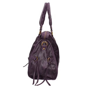 Borsa a spalla da donna - Modello Elara - Vera pelle - 41.0 x 28.0 x 13.0 cm