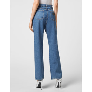 PHILIPP PLEIN Denim Trousers Loose Fit ICONIC PLEIN