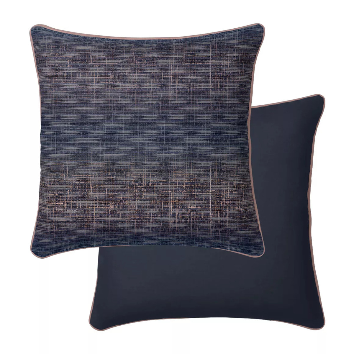 Taie d'oreiller satin de coton imprimé orange marine Mist nocturne