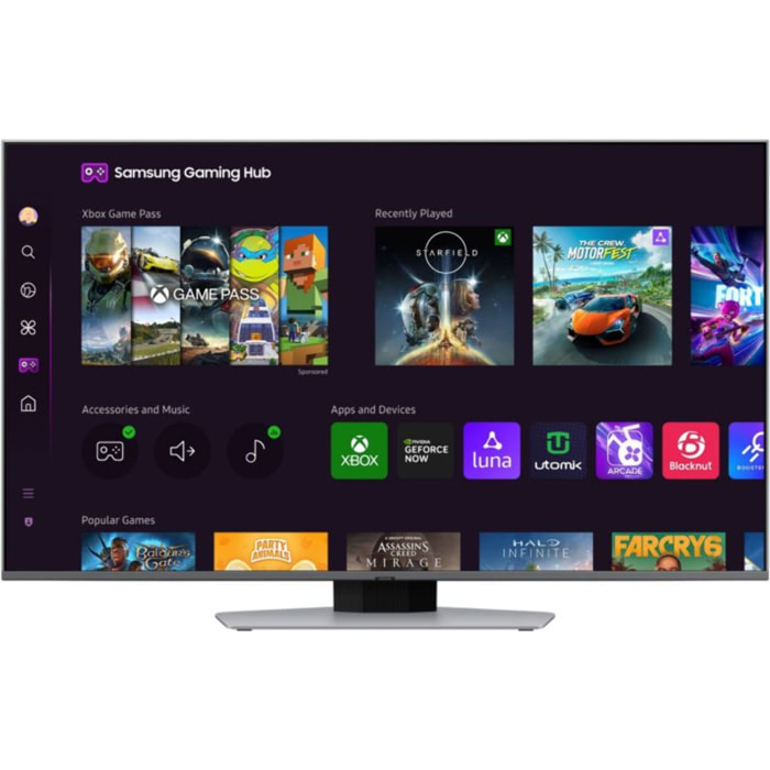 TV QLED SAMSUNG TQ50Q80D 4K AI Smart TV 2024