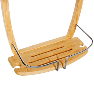 Serviteur de douche 2 niveaux métal bambou
