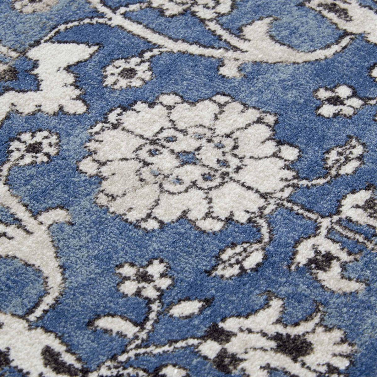 Tapis salon nature floral, structure tissée plate, iser, confort