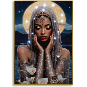 STAMPA C/LED SU TELA LACCATA C/CORNICE VENUS CM 70X4
X100