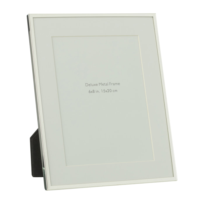 J-Line cadre photo Passe Partout Bord Fin - métal - argent - large - 2 pcs