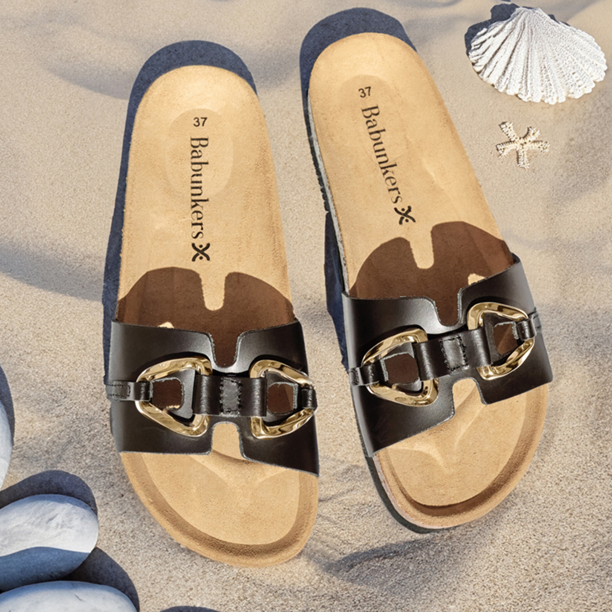 Sandalia BABUNKERS NEGRO