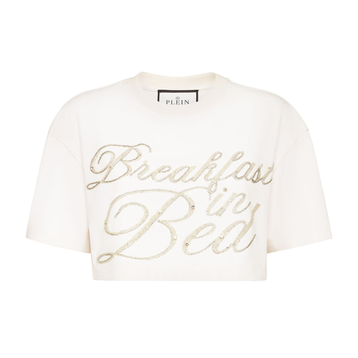 PHILIPP PLEIN T-Shirt Round Neck Ls CRYSTAL