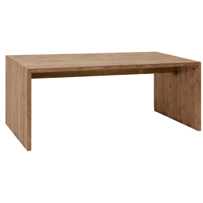 Mesa de comedor de madera maciza en tono roble oscuro de varias medidas