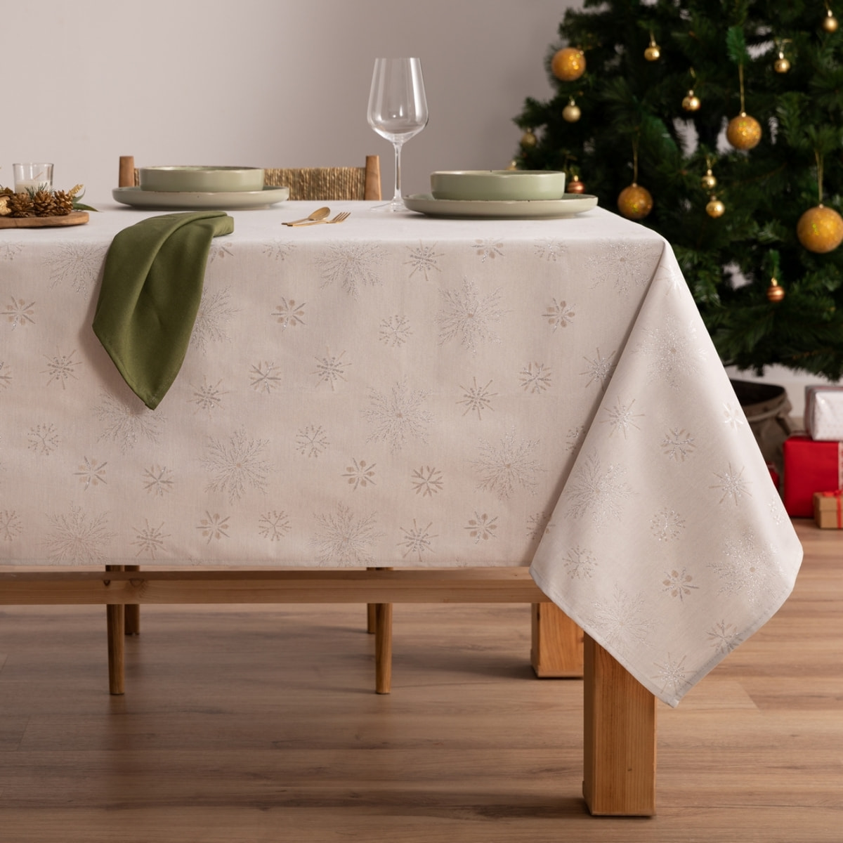 Mantel antimanchas GLORY PLATA