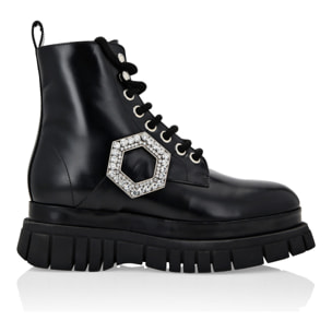 PHILIPP PLEIN Boots Mid Flat HEXAGON