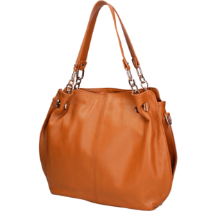 Borsa a mano da donna Made in Italy - Modello Ereba - 100% pelle - 38.0 x 30.0 x 12.0 cm