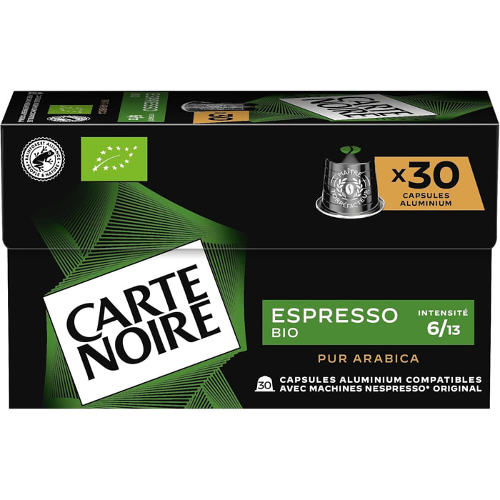 Café Espresso Bio n°5 x30 - Capsules compatibles Nespresso en aluminium