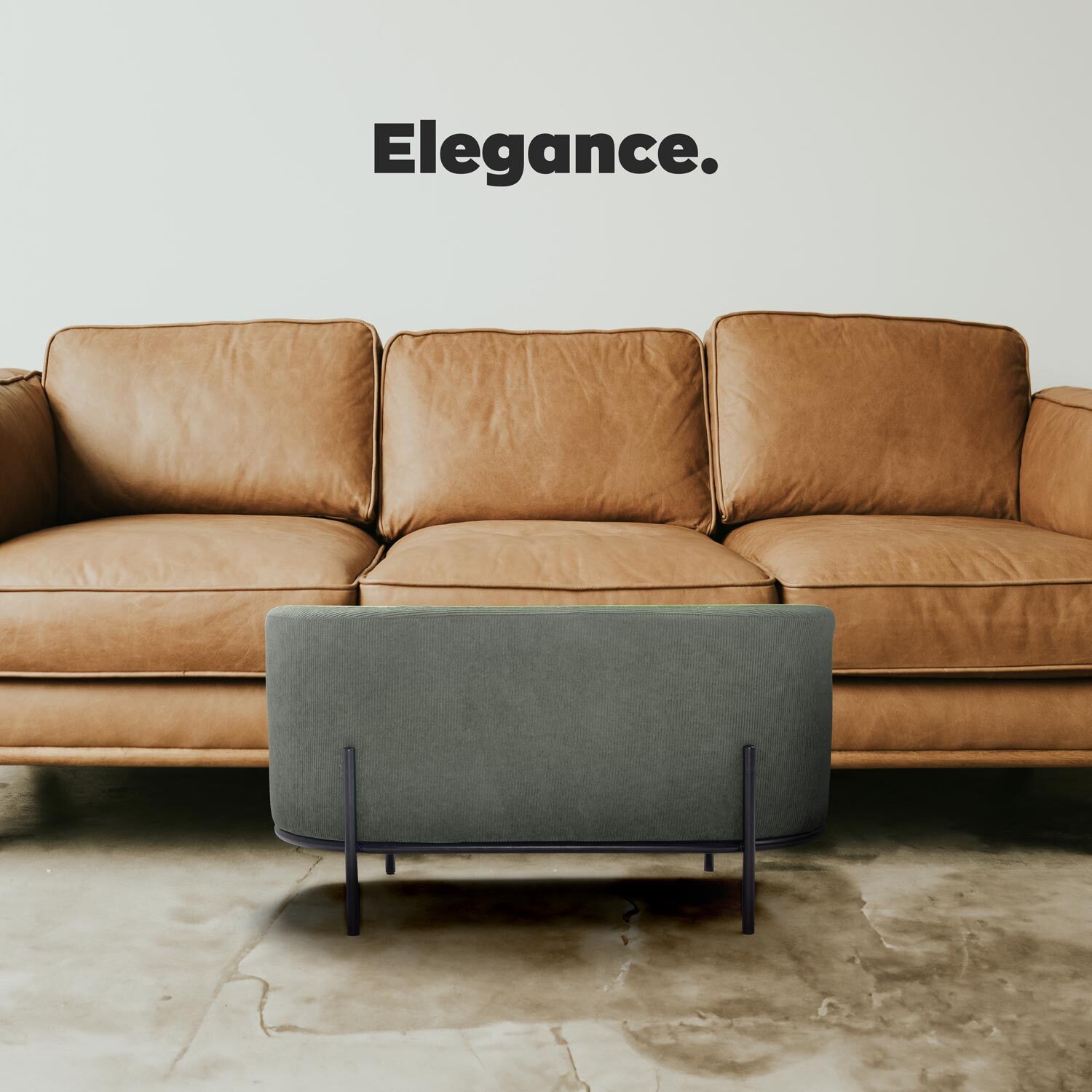 LIPSIA LETHERETTE - Pouf ovale in letherette