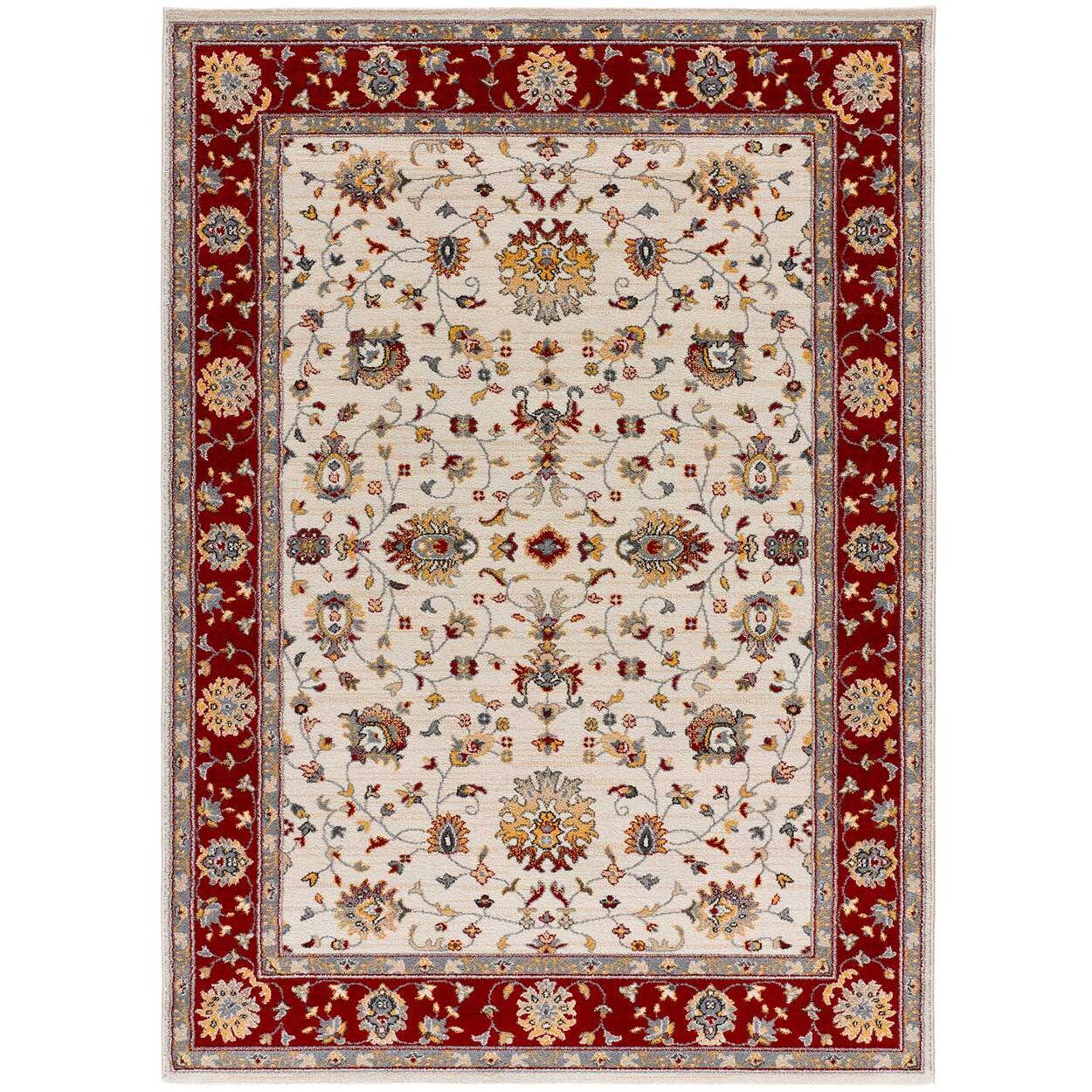 CLASSIC Alfombra vintage en diseÃ±o clÃ¡sico en color crema, varias medidas disponibles.