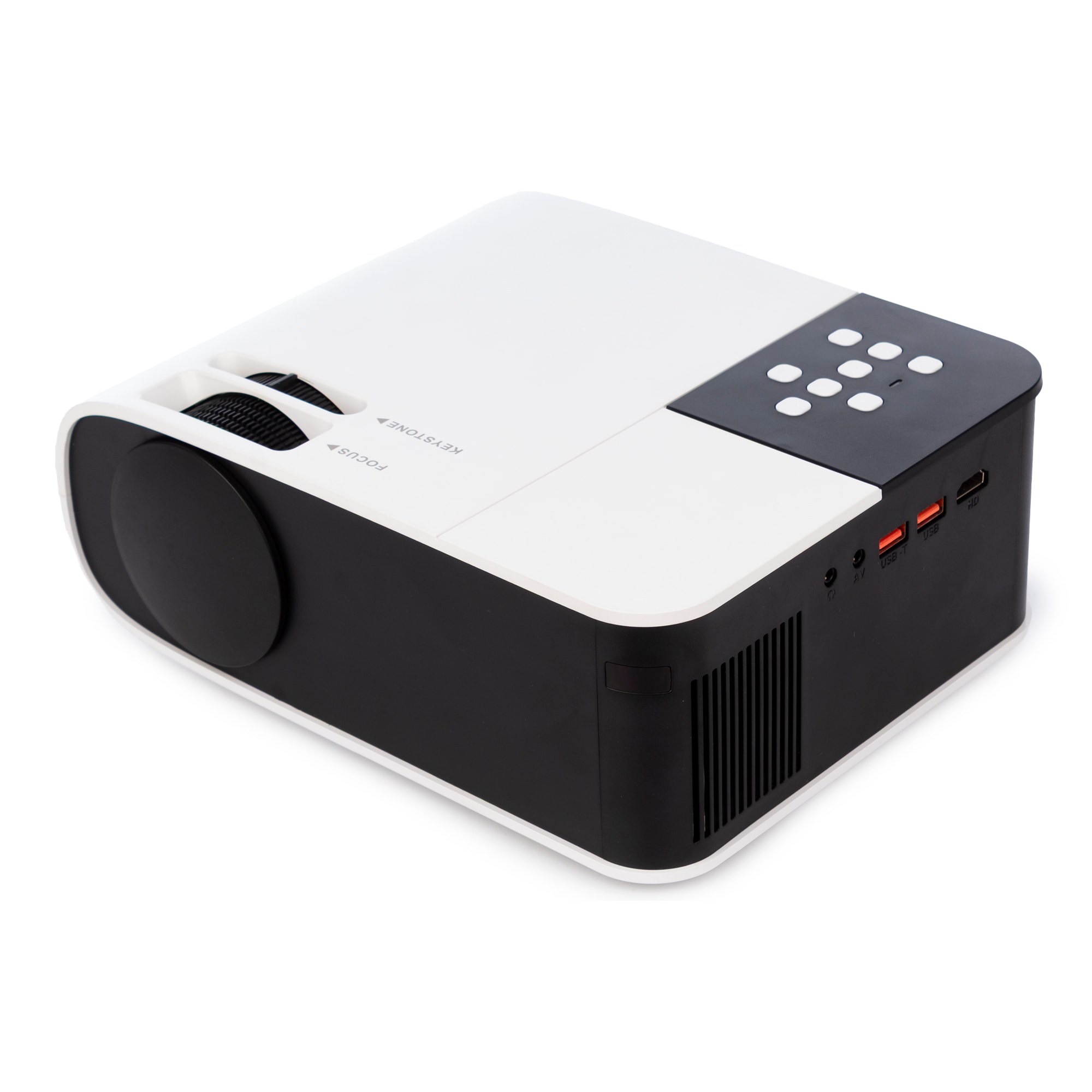 Videoproyector LCD W35 con 150 lúmenes ANSI, soporte Full HD 1080p, duplicación de pantalla inalámbrica.
