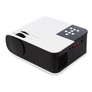 Videoproyector LCD W35 con 150 lúmenes ANSI, soporte Full HD 1080p, duplicación de pantalla inalámbrica.