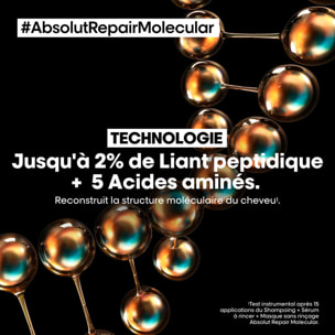 Série Expert Absolut Repair Molecular - Shampoing réparateur pour tous types de cheveux abîmés