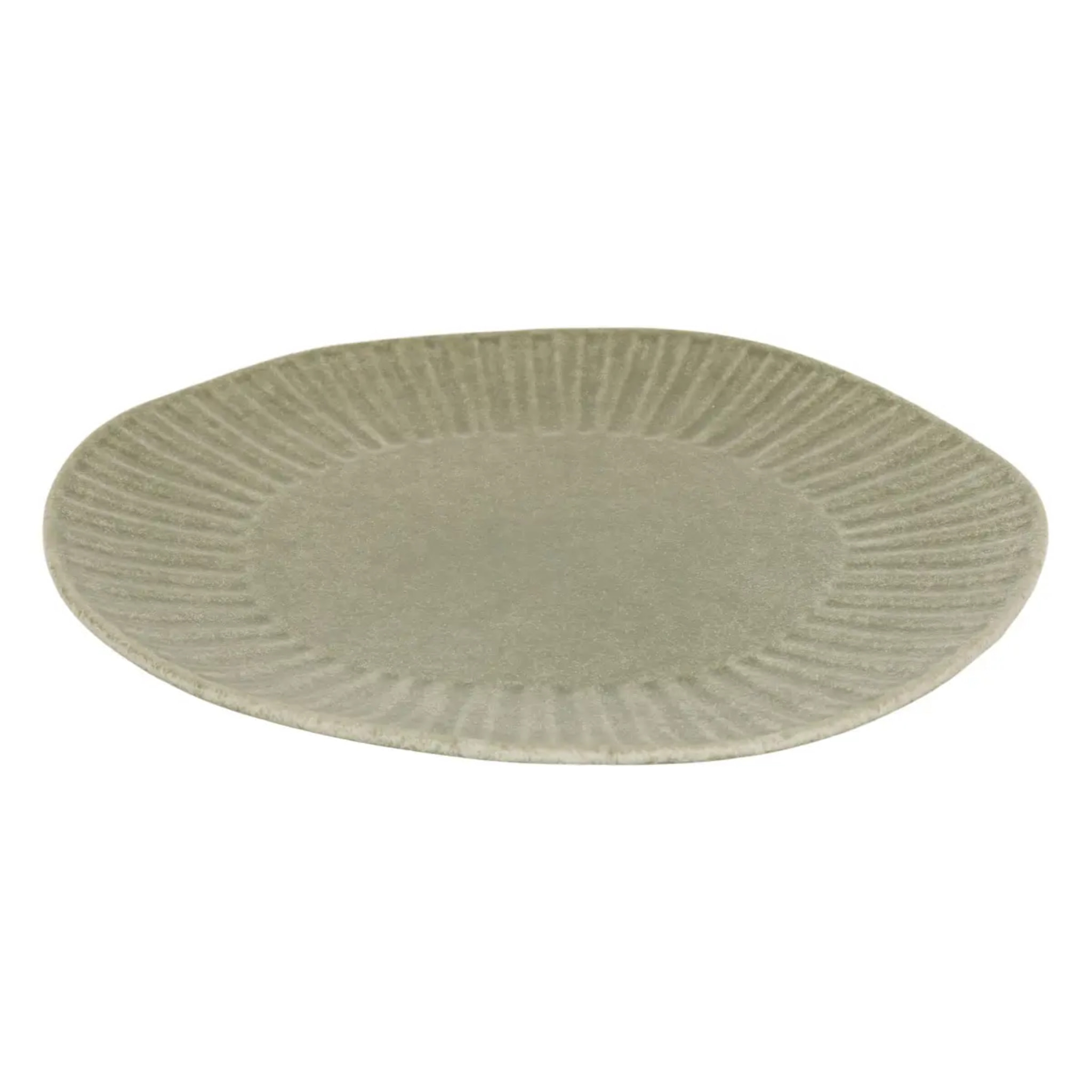 Assiette de présentation Nyero ronde D.32cm vert