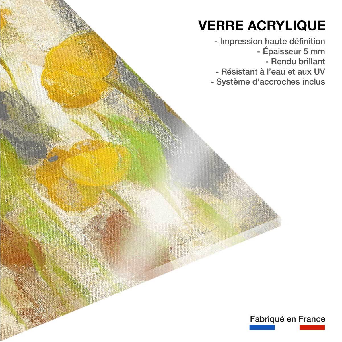 Tableau boutons d'or Tableau plexiglas