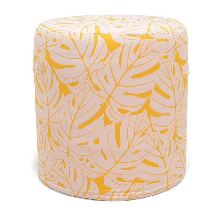 Pouf outdoor jaune citron